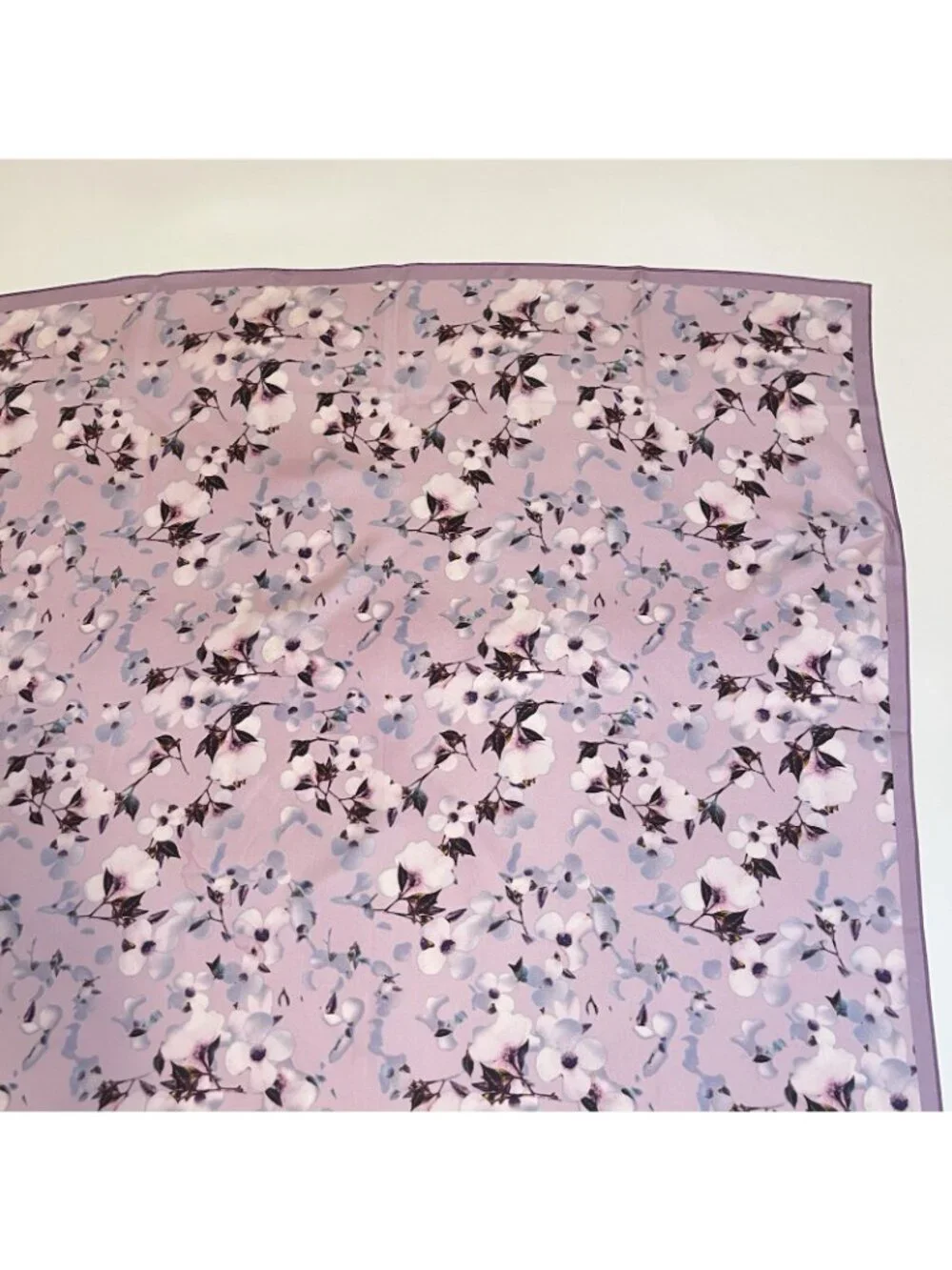 Floral Silk Feel Scarf 34